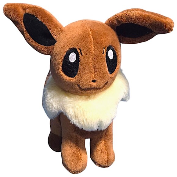 2015 Tomy Nintendo Pokémon Eevee Stuffed Animal Plush Toy, 7” - Picture 1 of 6